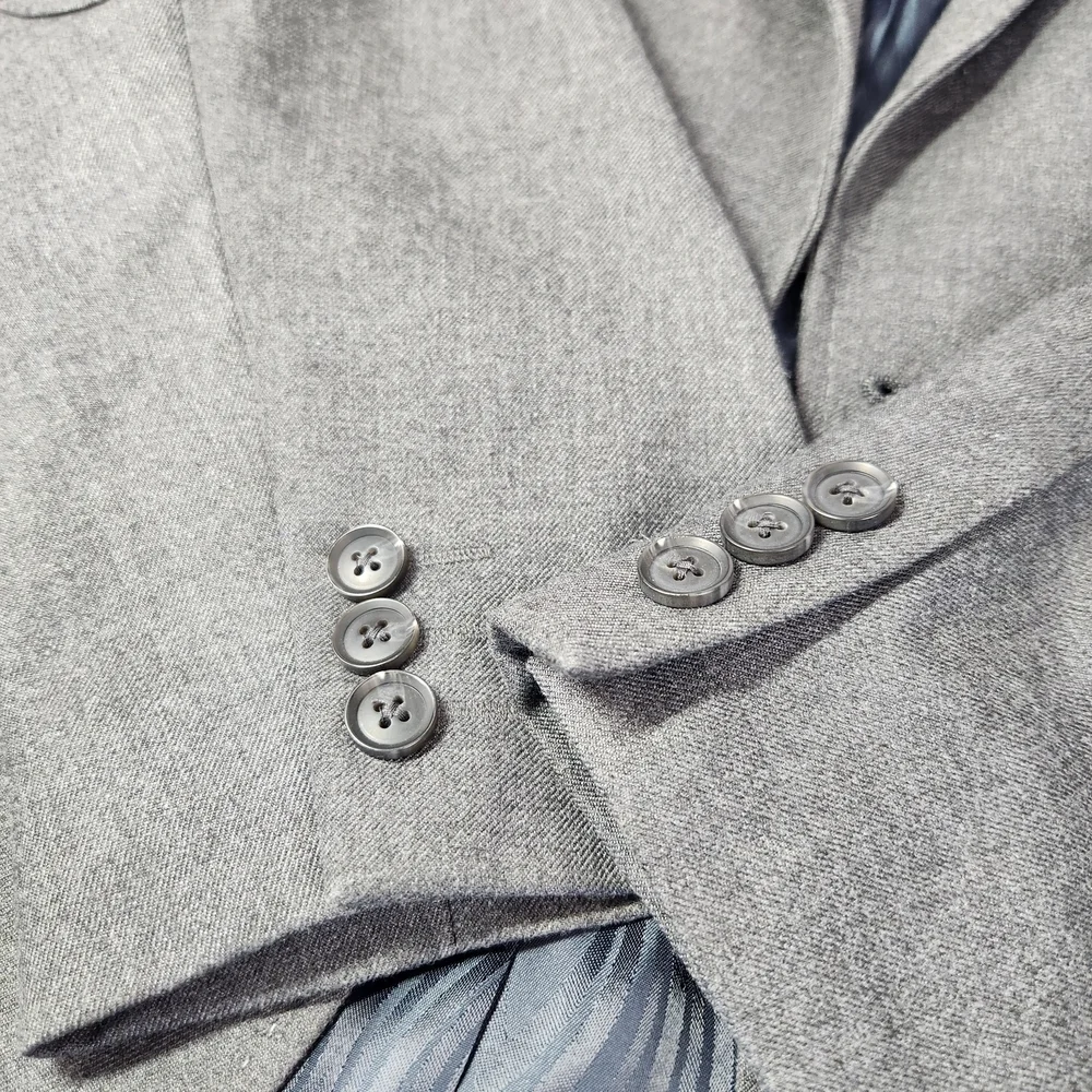 1926 Originals By Haggar Gray Blazer 40R Men's Sport Coat Elbow Patch